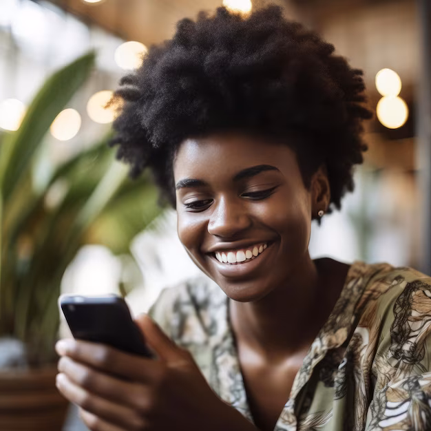 black-summer-girl-smiling-smartphone_893012-705 The Smartphone Addiction Epidemic: How to Know if You're Hooked